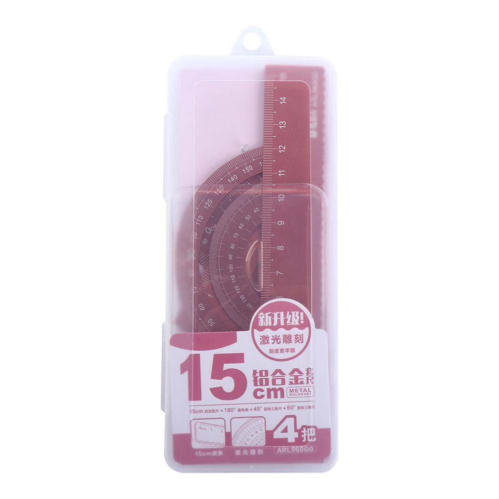 Math Geometry Set With Compass - Trwałe przybory szkolne dla uczniów do