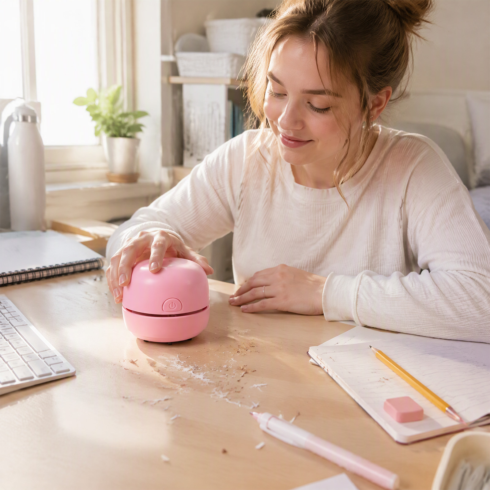 Bezprzewodowy, ręczny, miniatu – Mini Desktop Vacuum Cleaner For Eraser Dust recenzja i cena