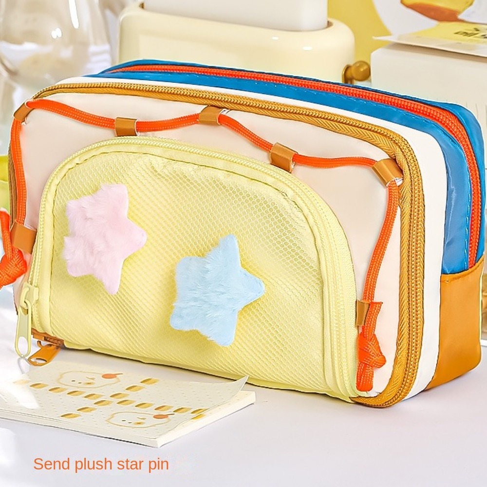 7-warstwowy wielowarstwowy pió – Aesthetic Large Pencil Case Pouch recenzja i cena