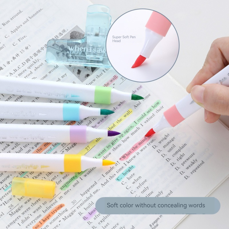 6 kolorów pastelowych zakreśla – Pastel Highlighter Set Double Ended recenzja i cena