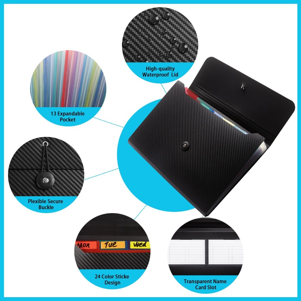 Organizer na dokumenty z 13 pr – Expandable Accordion File Folder 13 Pockets recenzja i cena