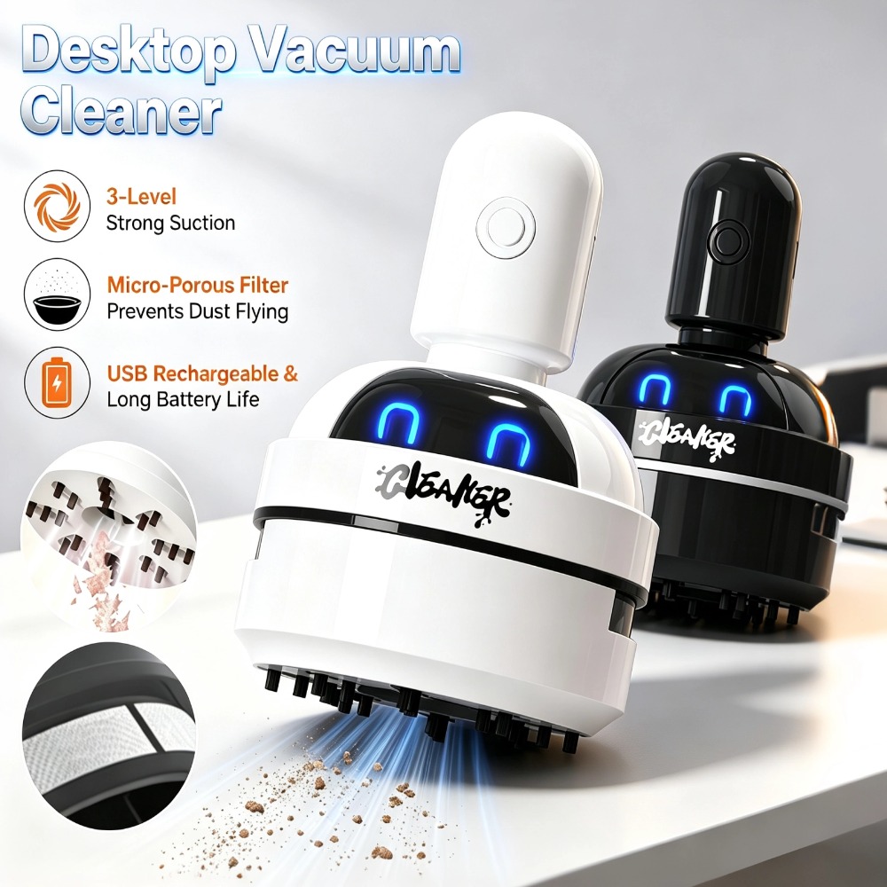 Przenośny, miniaturowy odkurza – Mini Desktop Vacuum Cleaner For Eraser Dust recenzja i cena