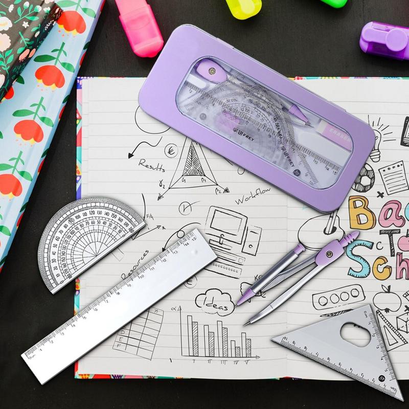Zestaw geometrii |   Zestawy d – Math Geometry Set With Compass recenzja i cena