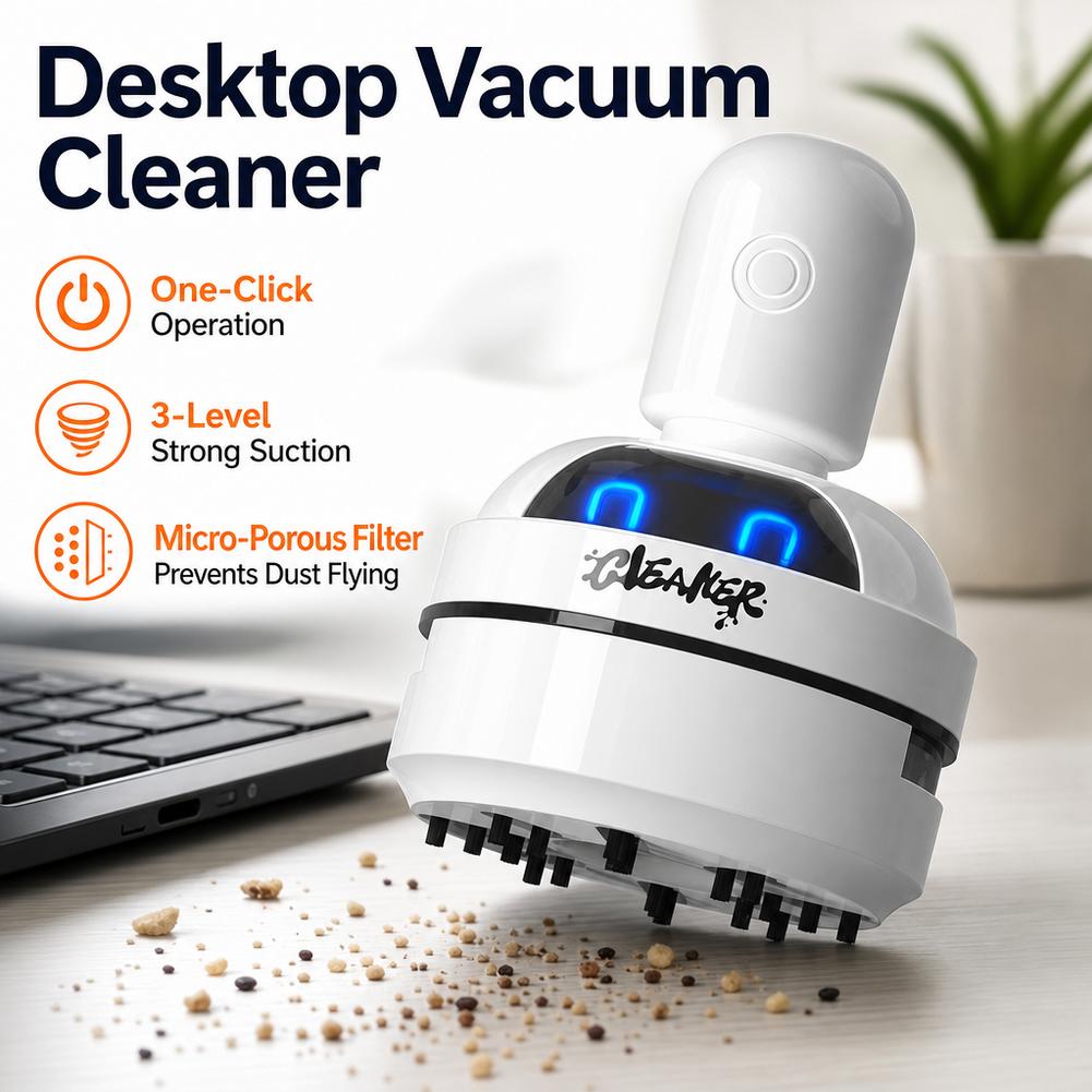 Odkurzacz biurkowy, odkurzacz  – Mini Desktop Vacuum Cleaner For Eraser Dust recenzja i cena