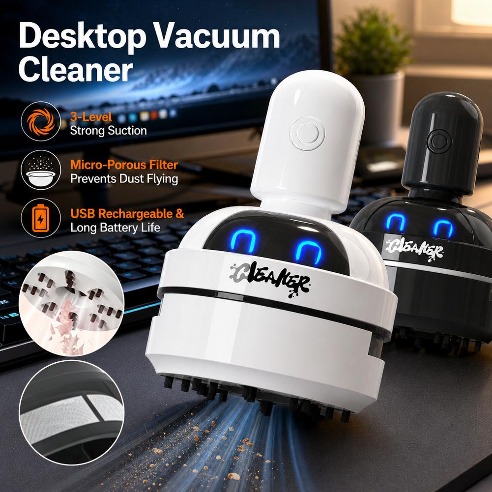Odkurzacz biurkowy, odkurzacz  – Mini Desktop Vacuum Cleaner For Eraser Dust recenzja i cena